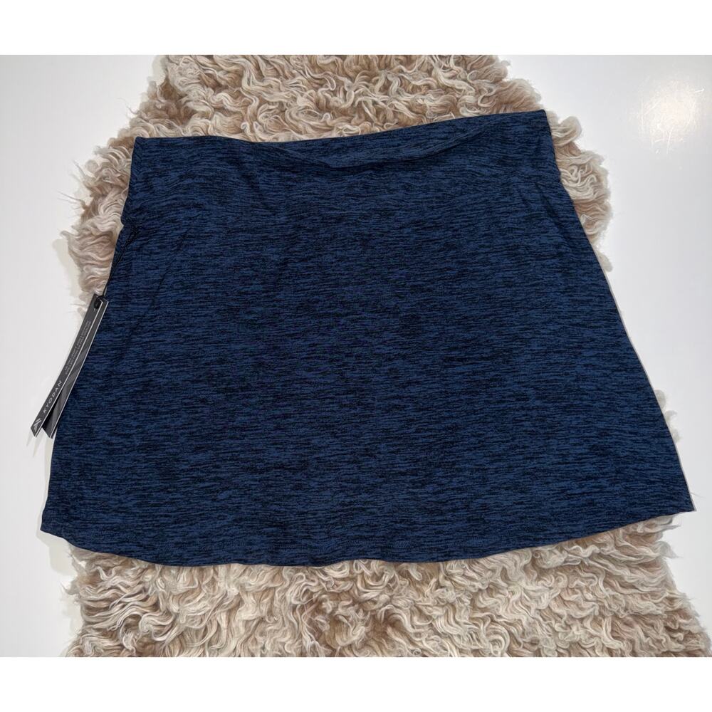 Kyodan women’s new blue & black activewear skort with side slit - Picture 12 of 13